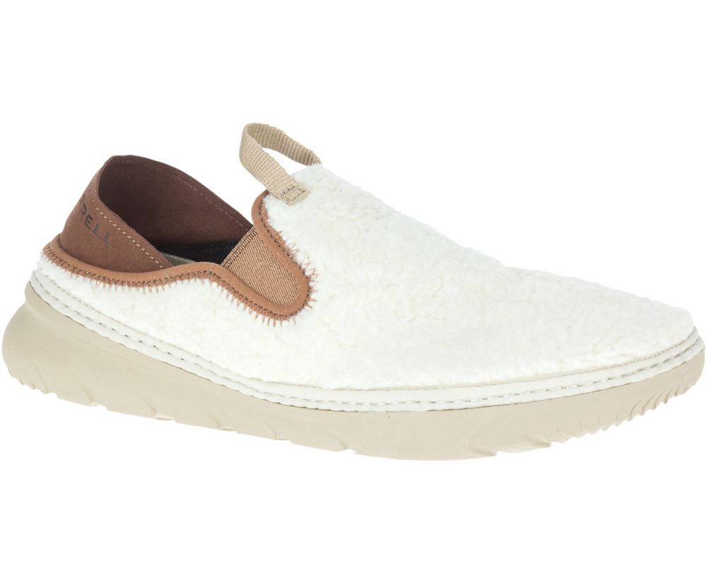 Merrell Slip Ons Damskie Białe - Hut Moc Cocoa - 290387-VAC